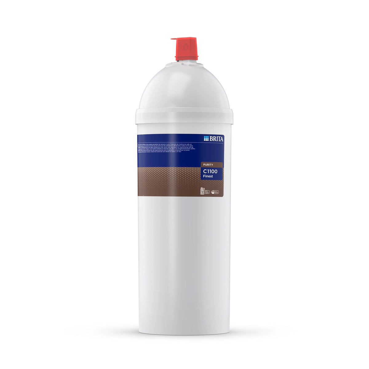 BRITA-waterfilterpatroon PURITY C1100 Finest op een witte achtergrond