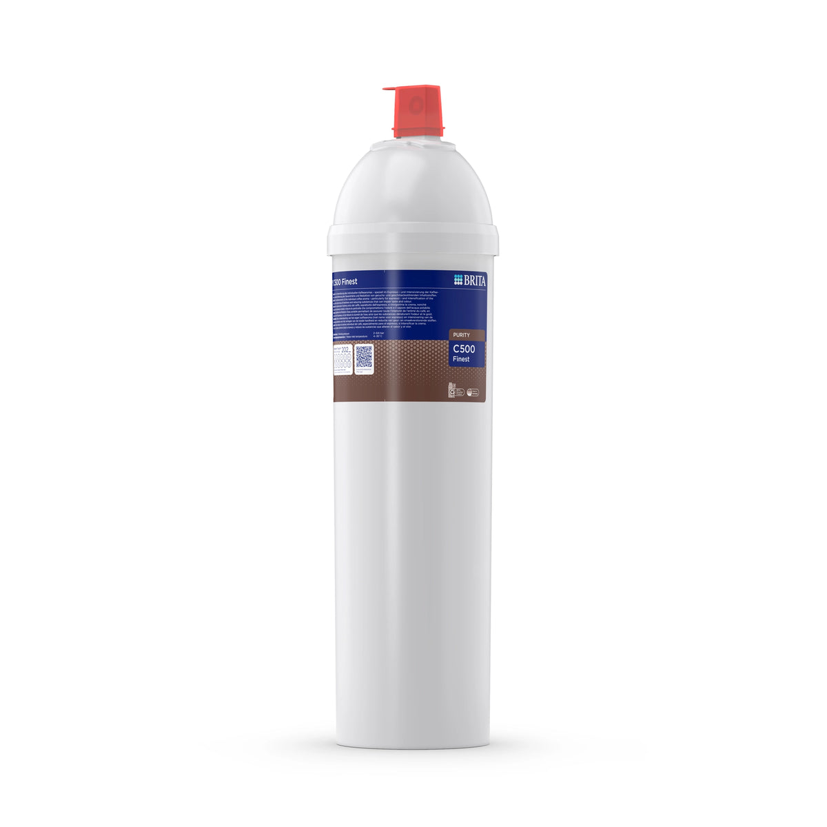 BRITA-waterfilterpatroon PURITY C500 Finest op een witte achtergrond